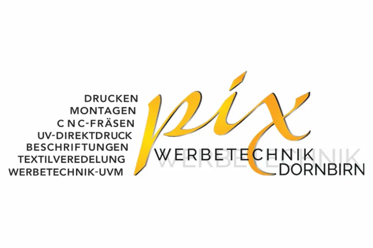 Logo PIX Werbetechnik Dornbirn Text@2x
